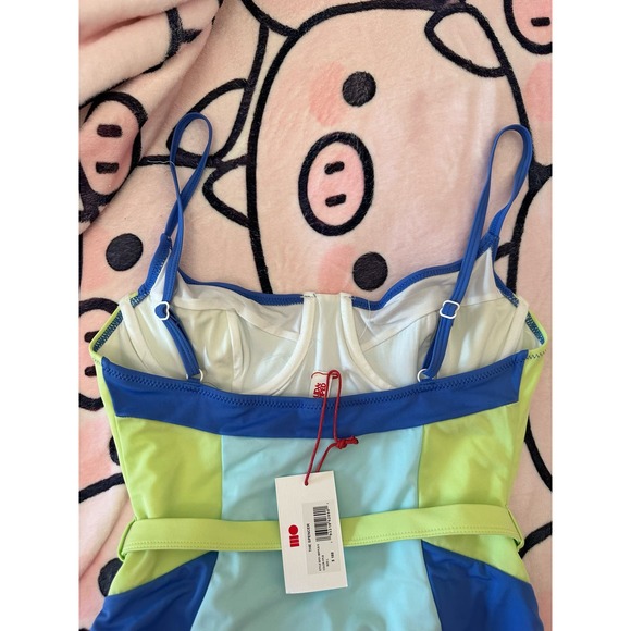 Solid and Striped The Spencer Size Large Blue Green White Anthropologie - Picture 13 of 13